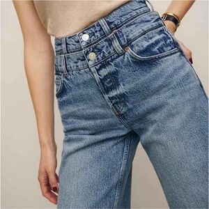 Reformation Blue Flare & Wide Leg Jeans